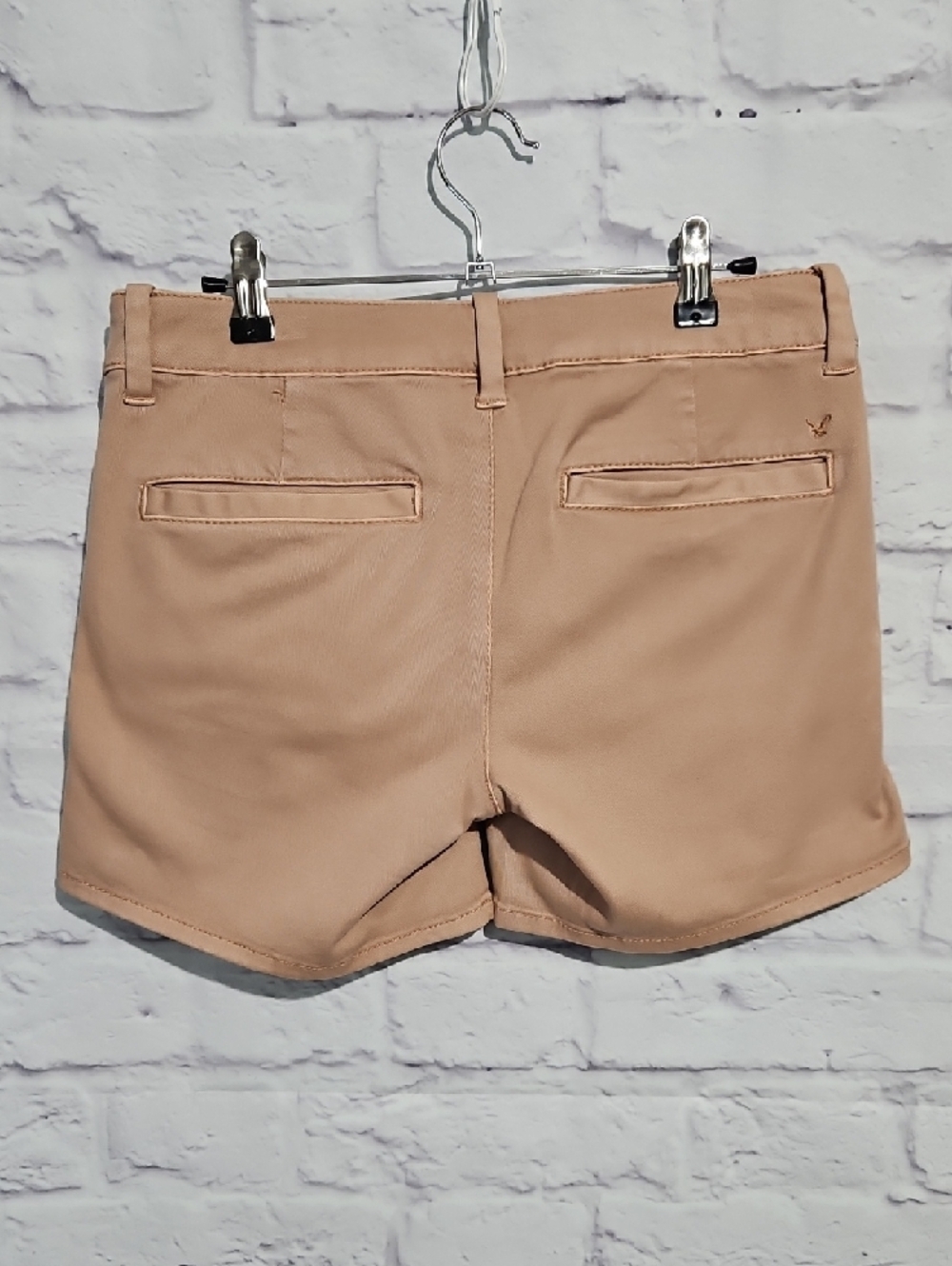American Eagle Outfitters Blush Tan Women's Cotton Shorts AEO Twill - Picture 3 of 8